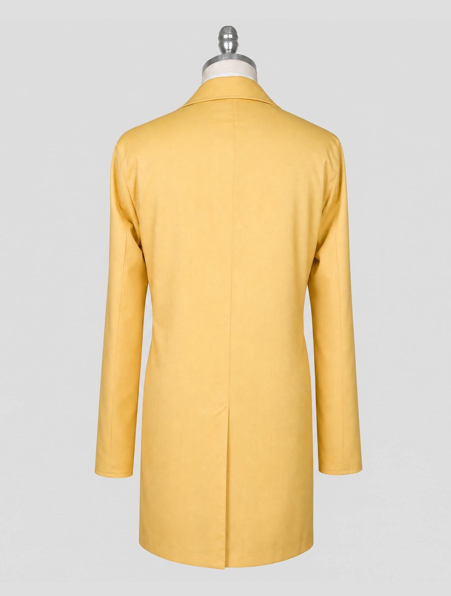 Kiton Yellow Beige Cashmere Pl Overcoat