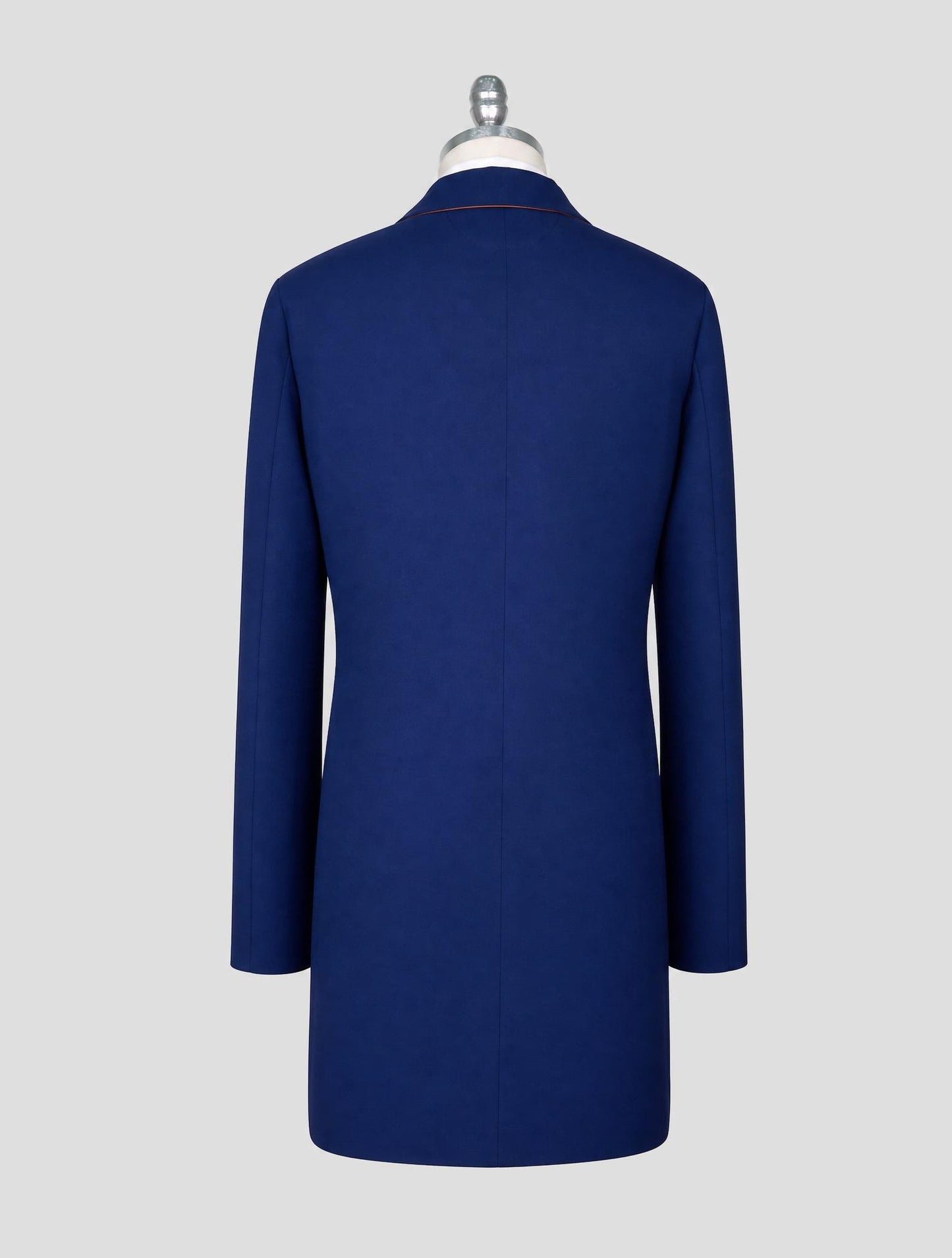 Kiton Blue Pa Wool Ea Silk Coat