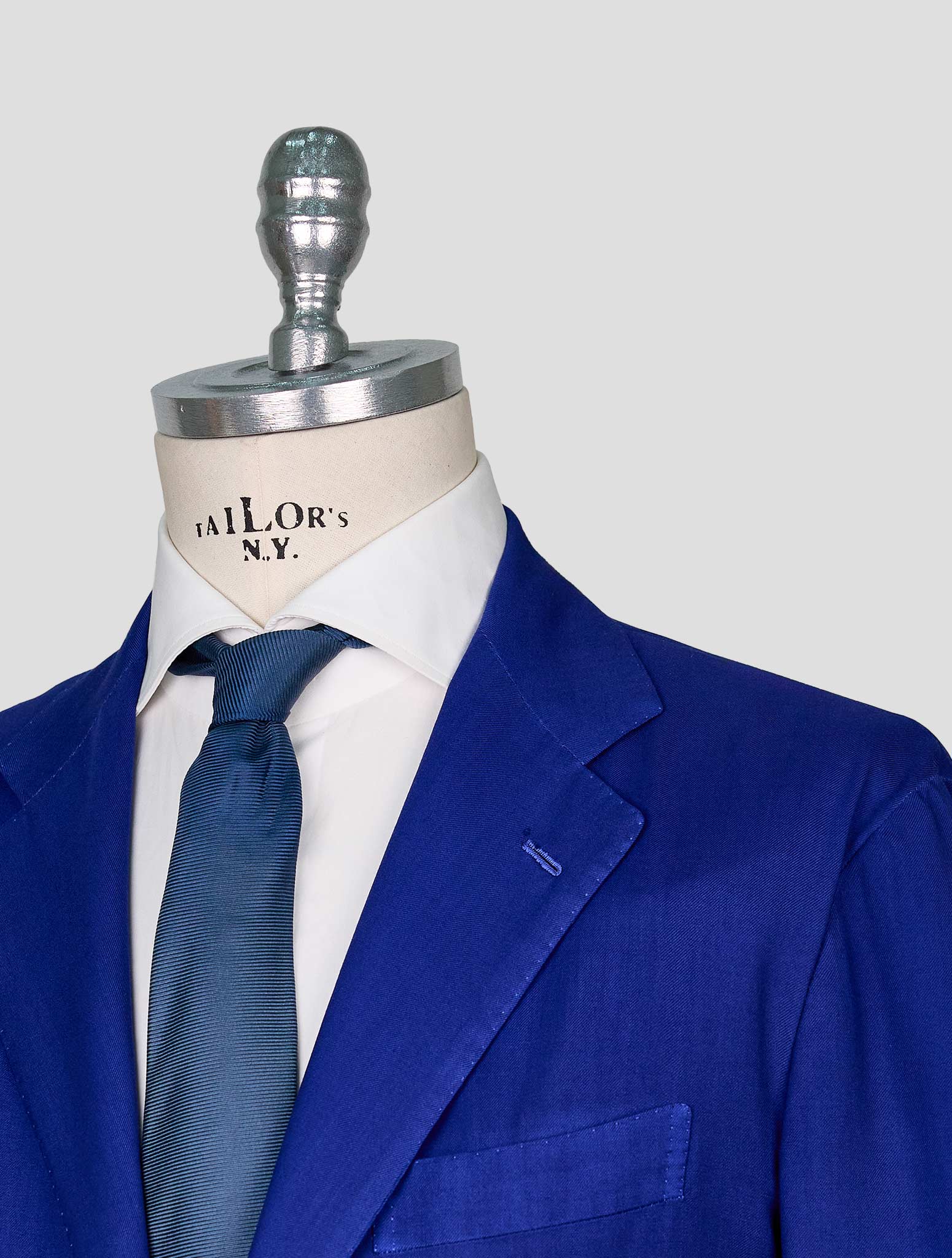 Kiton Blue Cashmere Blazer