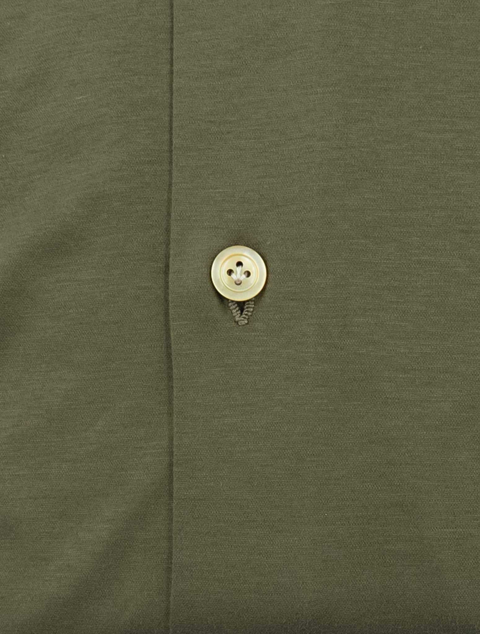 Kiton Green Cotton Shirt