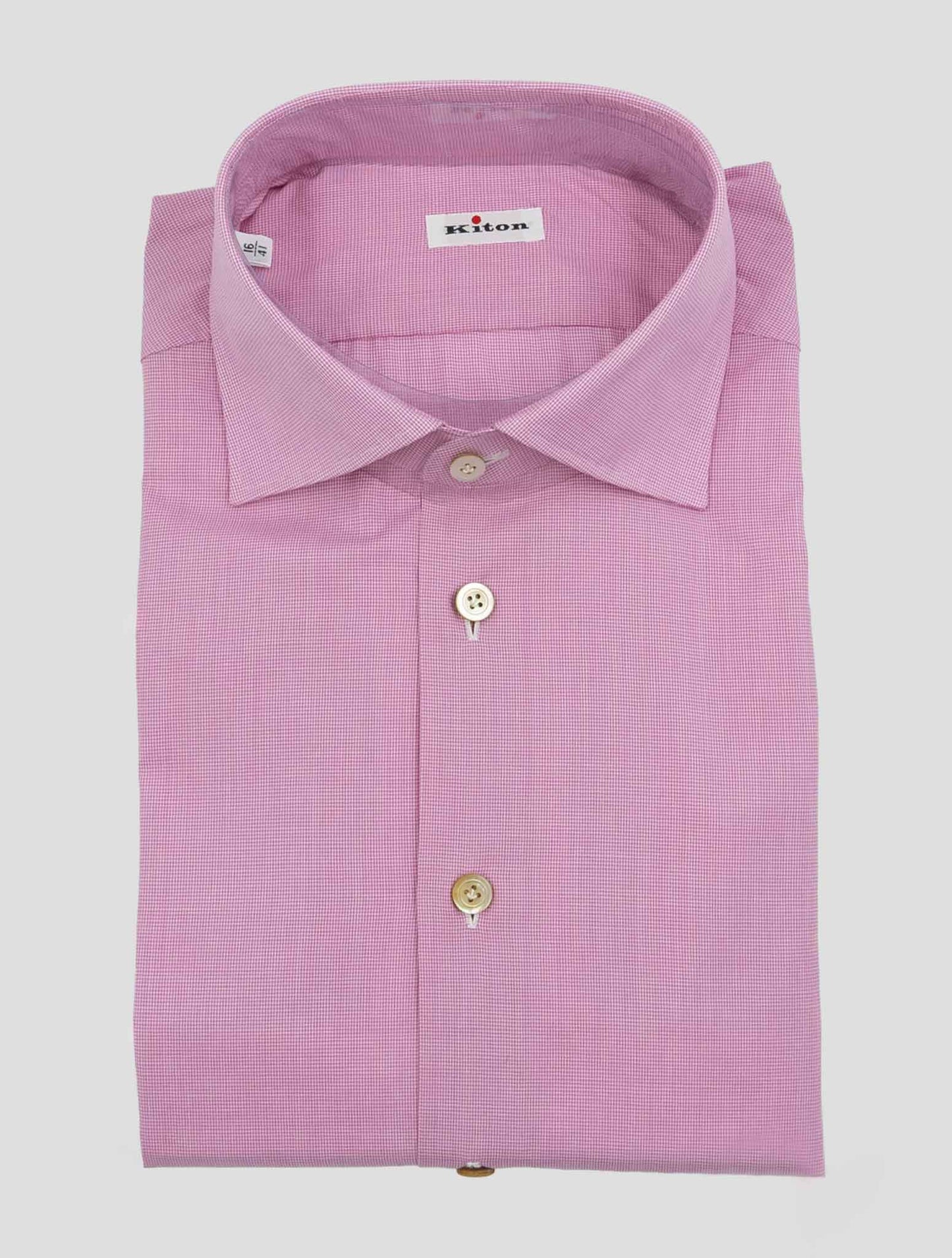 Kiton Pink Cotton Shirt