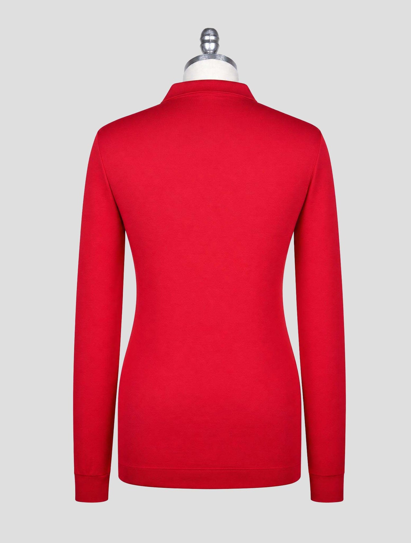 Kiton Red Cotton Sweater Polo