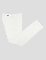 Kiton White Cotton Ea Pants