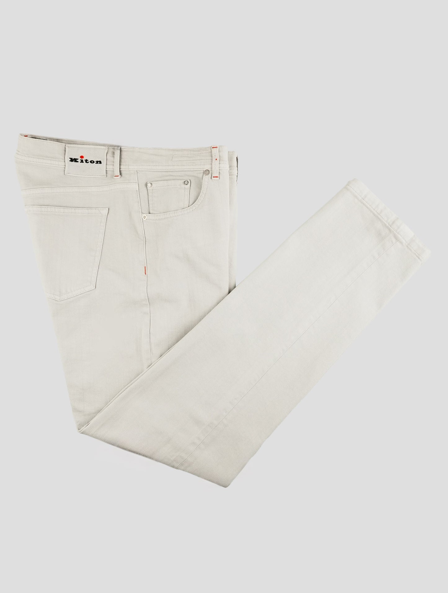 Kiton White Cotton Short Pants