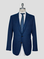 Kiton Blue Virgin Wool Cashmere Suit