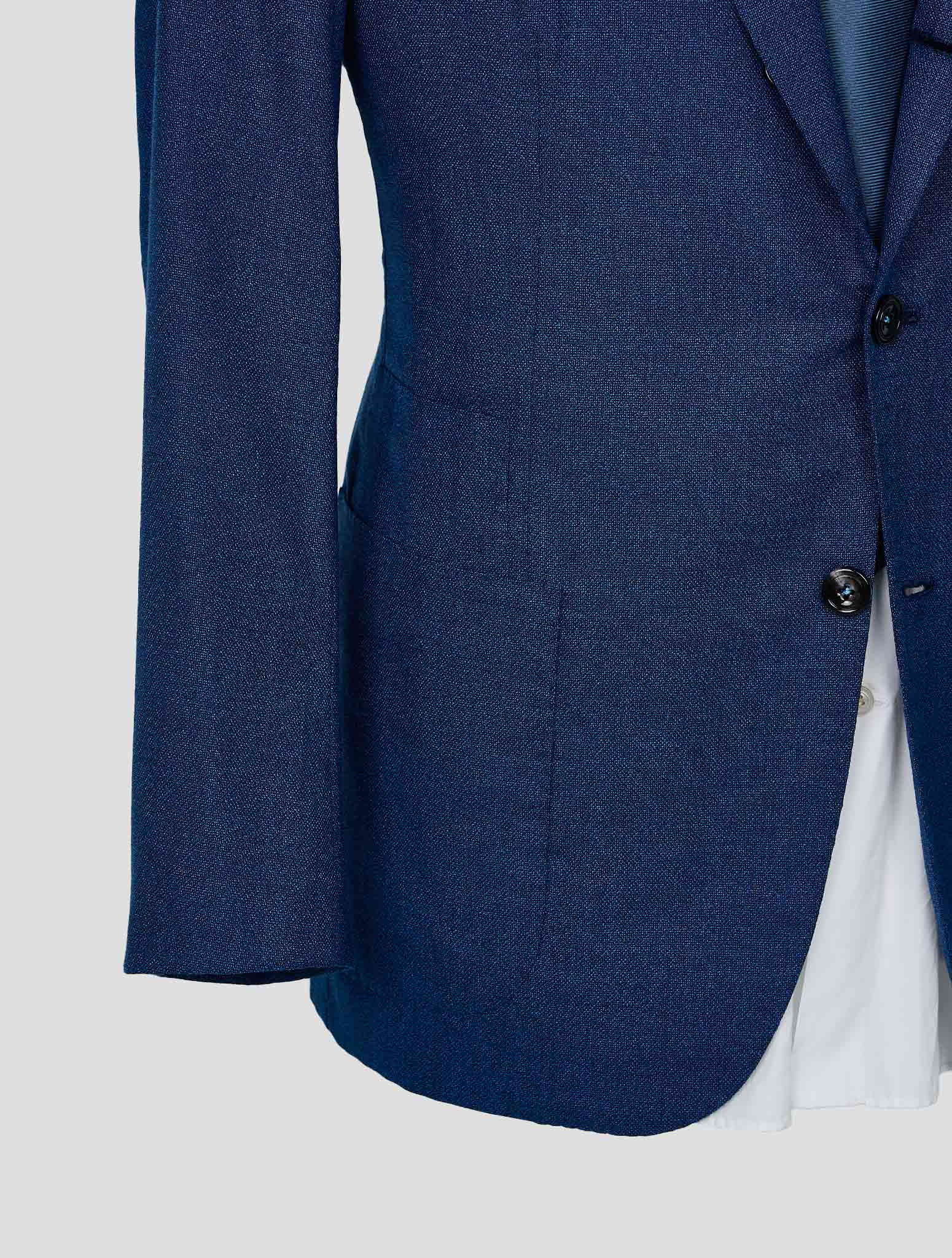 Kiton Blue Virgin Wool Cashmere Suit