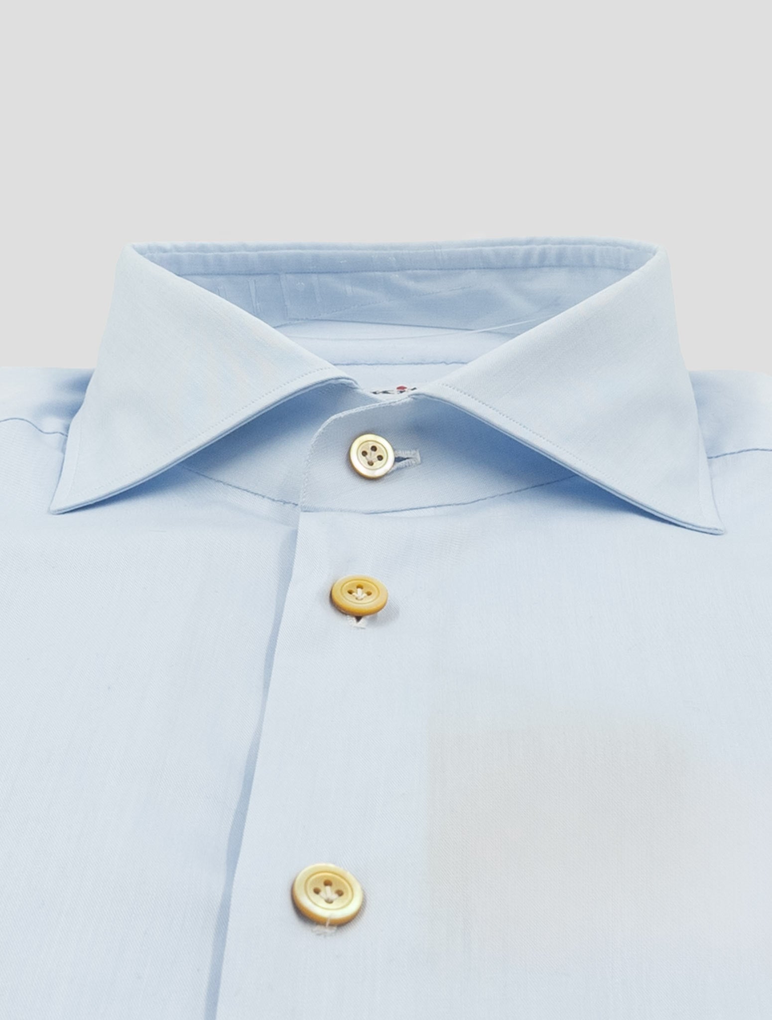 Kiton Light Blue Cotton Shirt