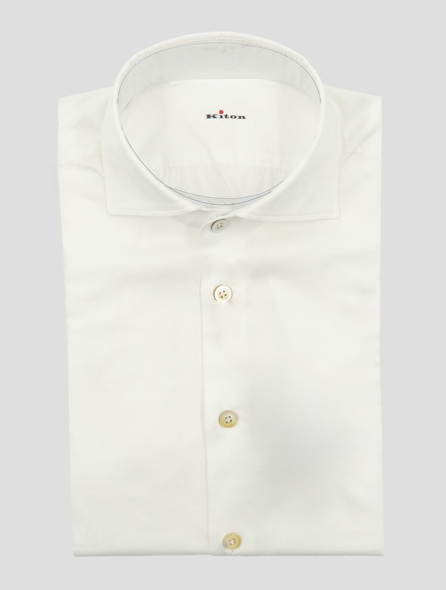 Kiton White Cotton Shirt