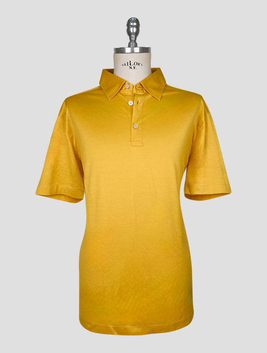 Kiton Yellow Cotton Polo Positano