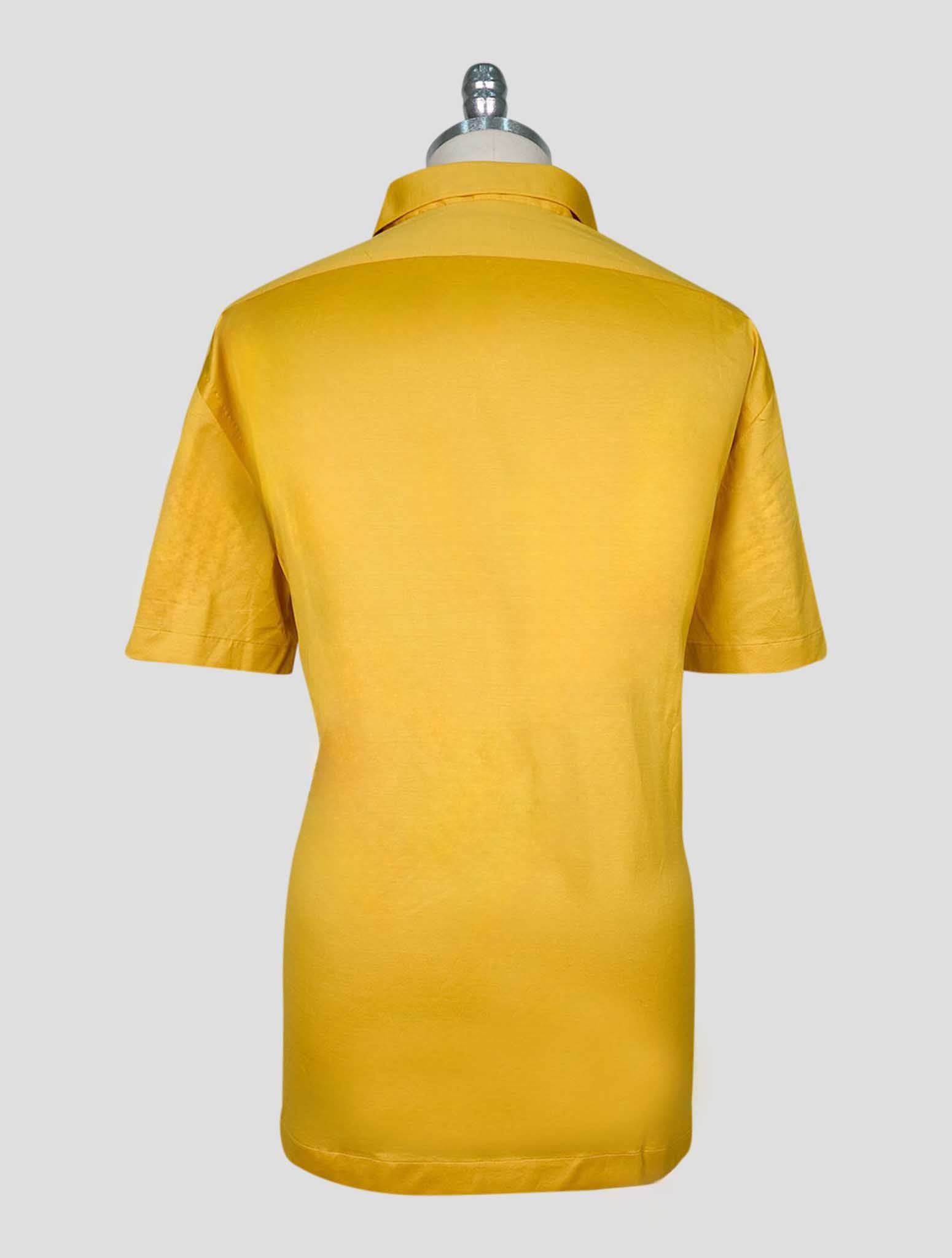 Kiton Yellow Cotton Polo Positano