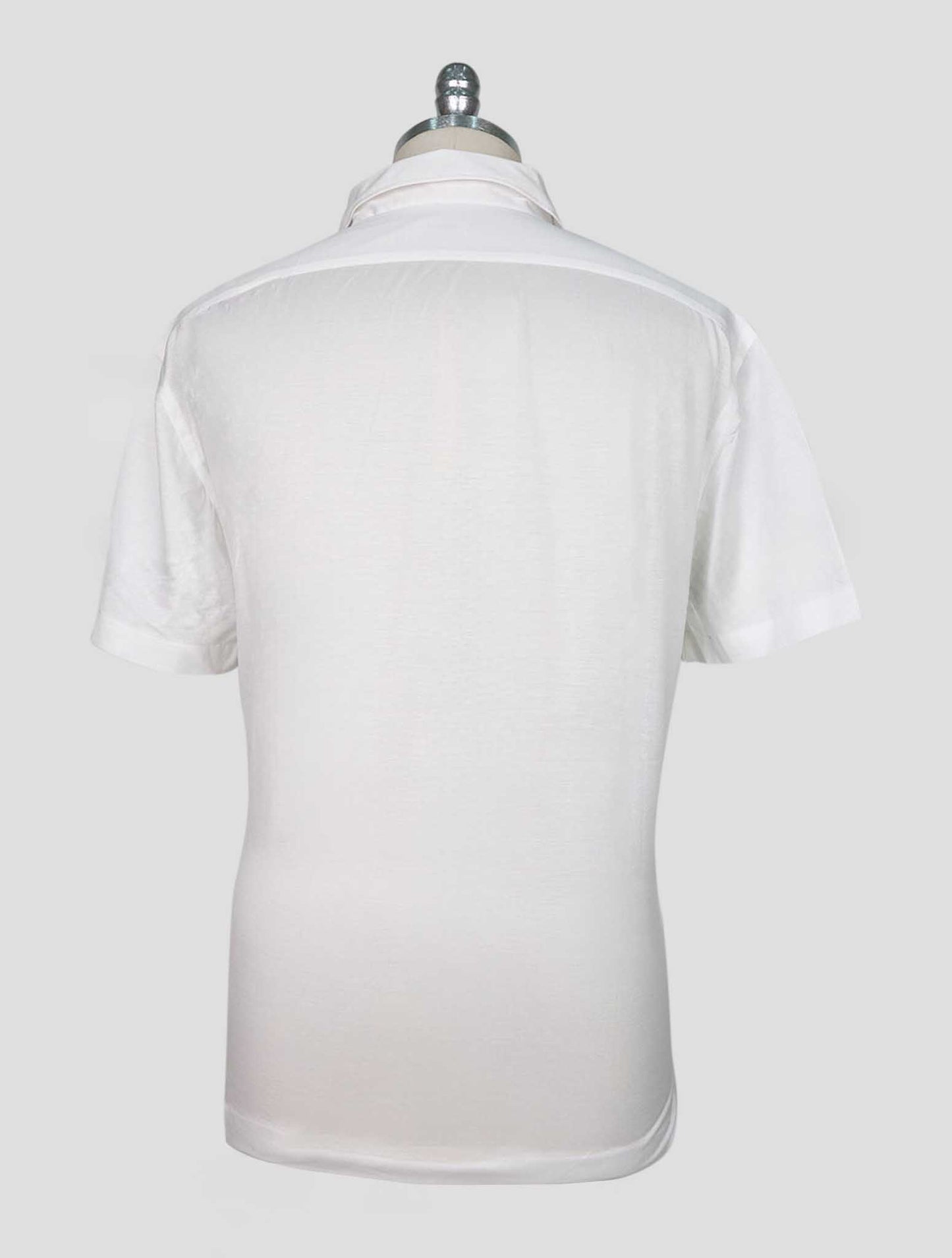 Kiton White Cotton Polo Positano