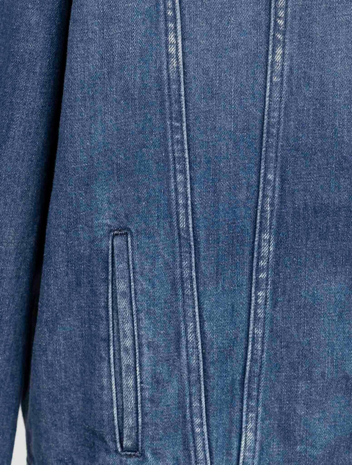 Kiton Knt Denim Cotton Ea Coat