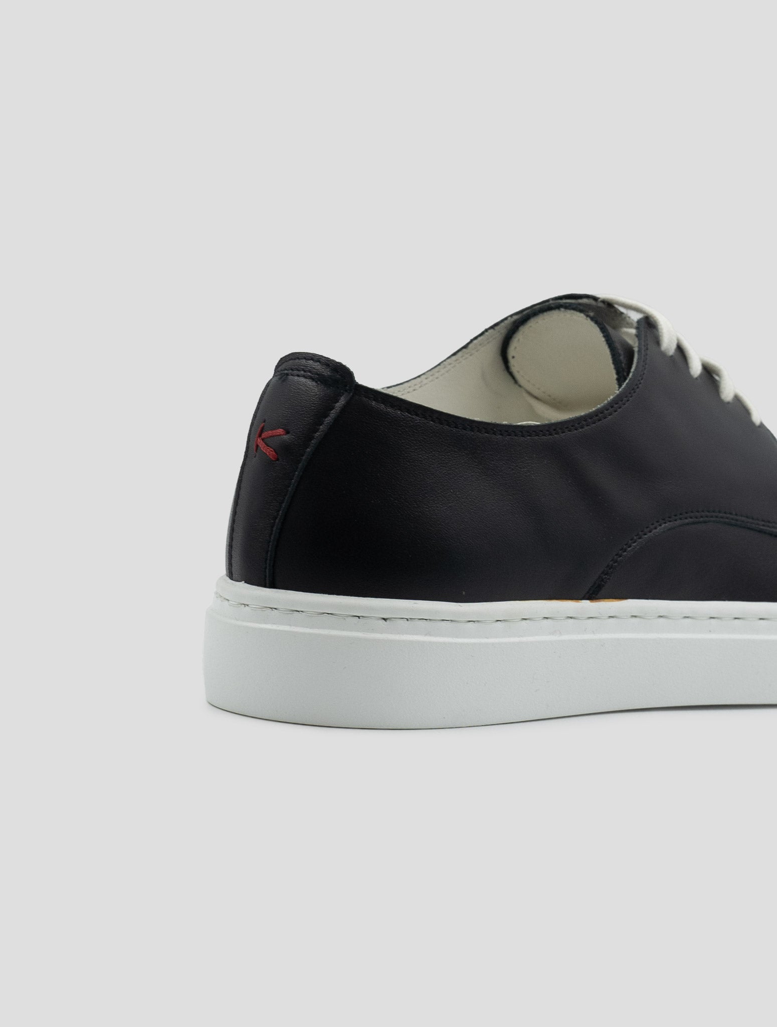 Kiton Black Leather Sneakers