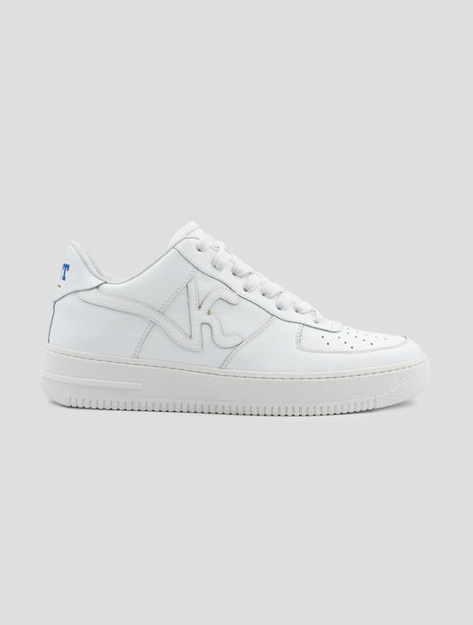 Kiton Knt White Leather Sneakers