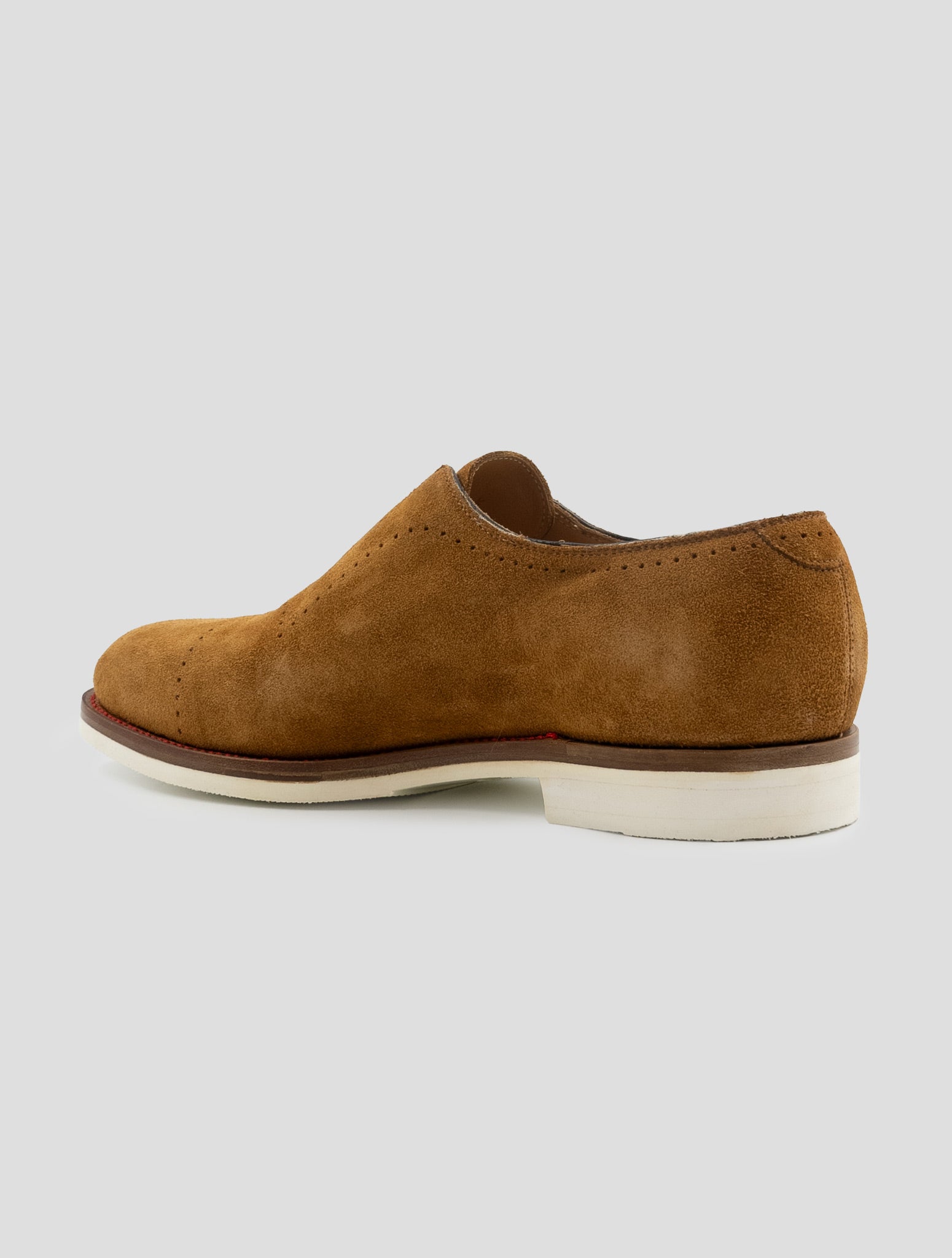 Kiton Brown Leather Suede Loafers