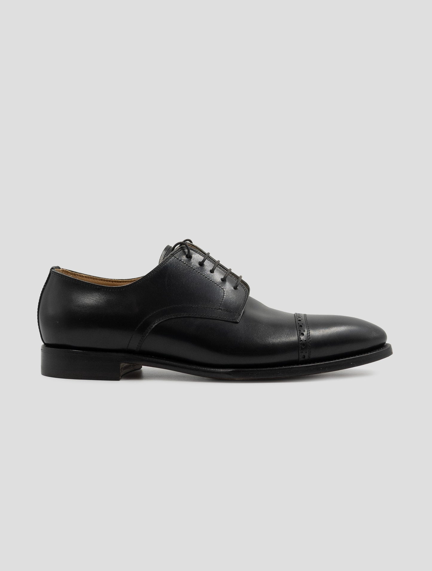Kiton Black Leather Dress Shoes