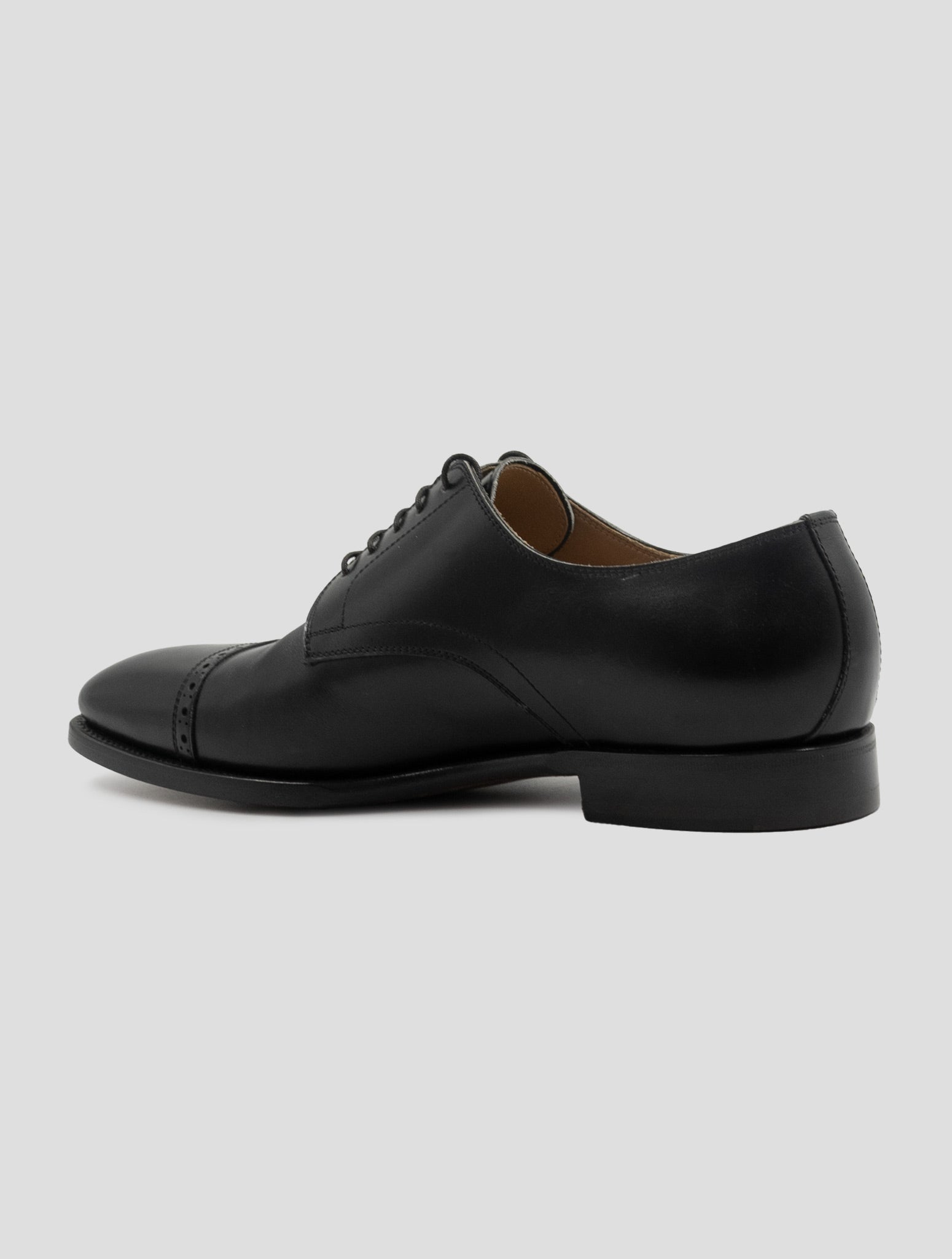 Kiton Black Leather Dress Shoes
