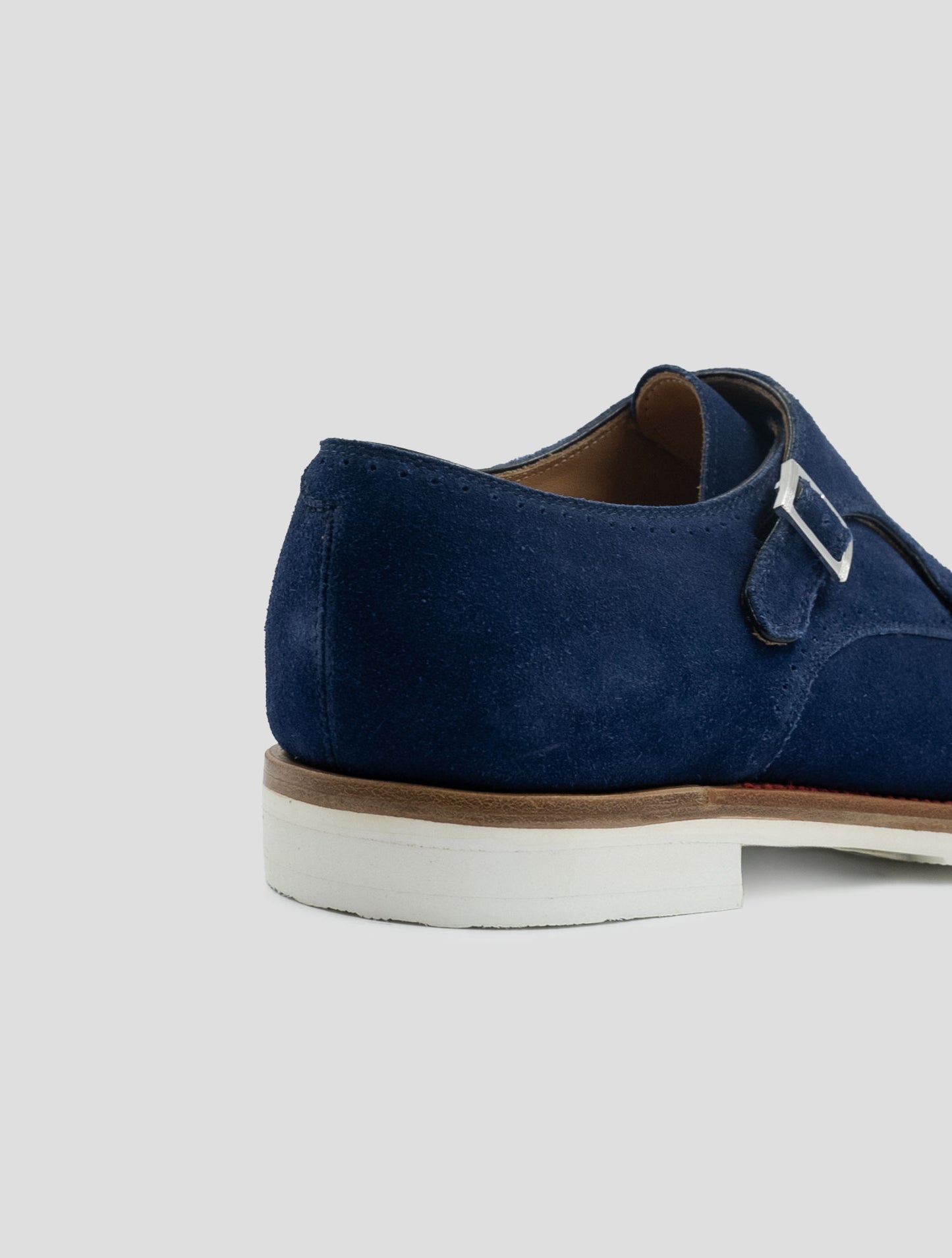 Kiton Blue Leather Suede Loafers