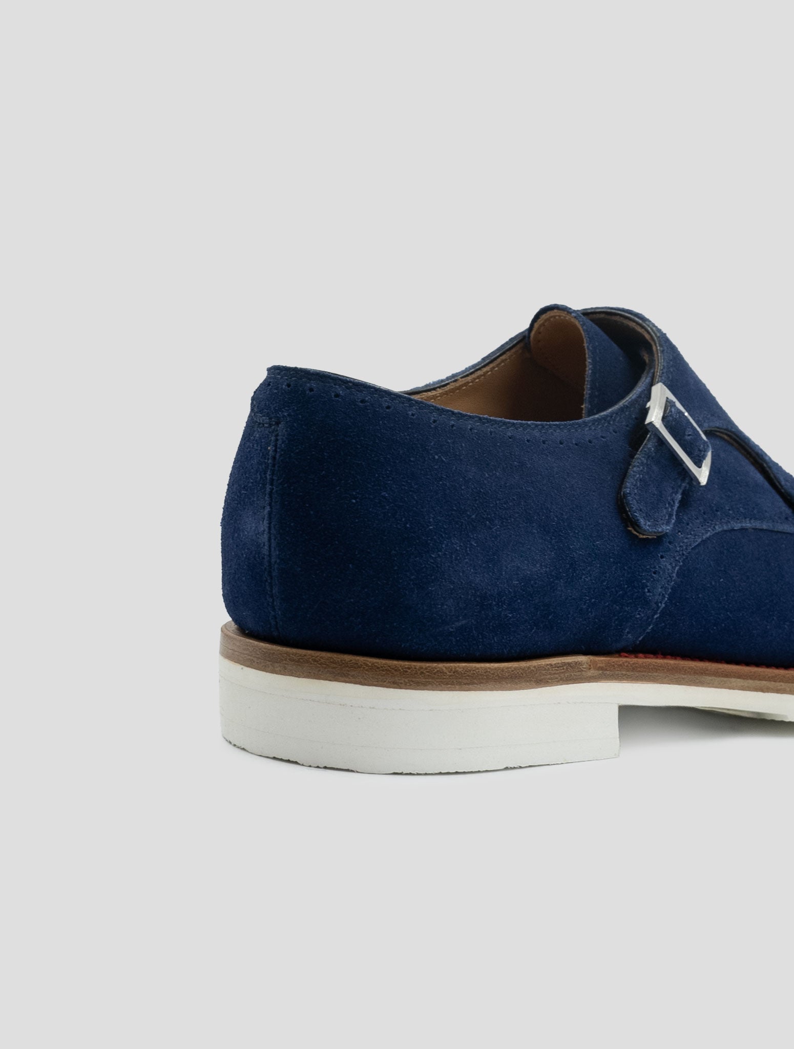 Kiton Blue Leather Suede Loafers