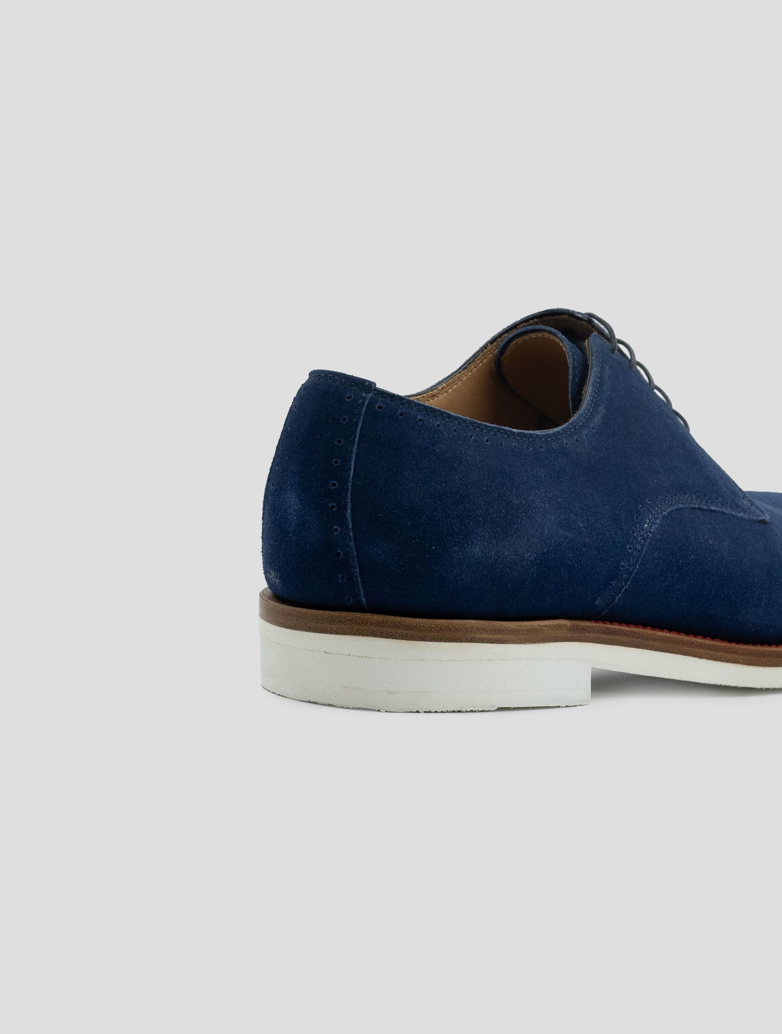 Kiton Blue Leather Suede Shoes