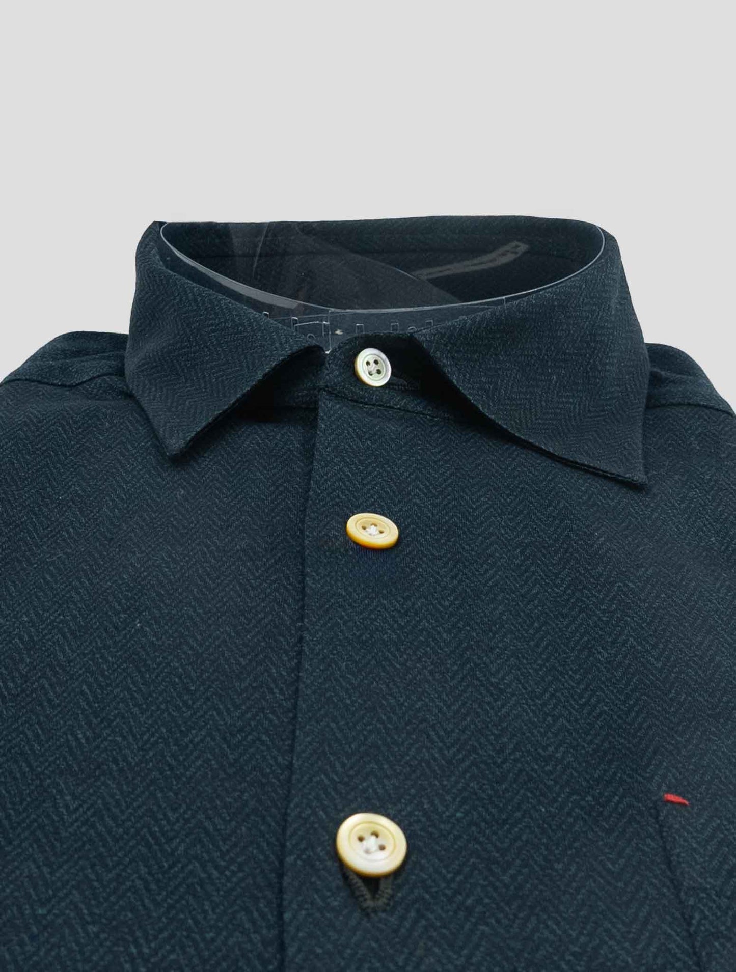 Kiton Green Cotton Shirt Nerano