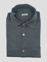Kiton Gray Cotton Shirt Nerano