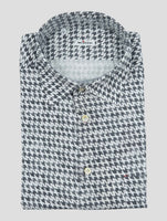 Kiton Gray Cotton Shirt Nerano