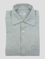 Kiton Gray Cotton Shirt Nerano