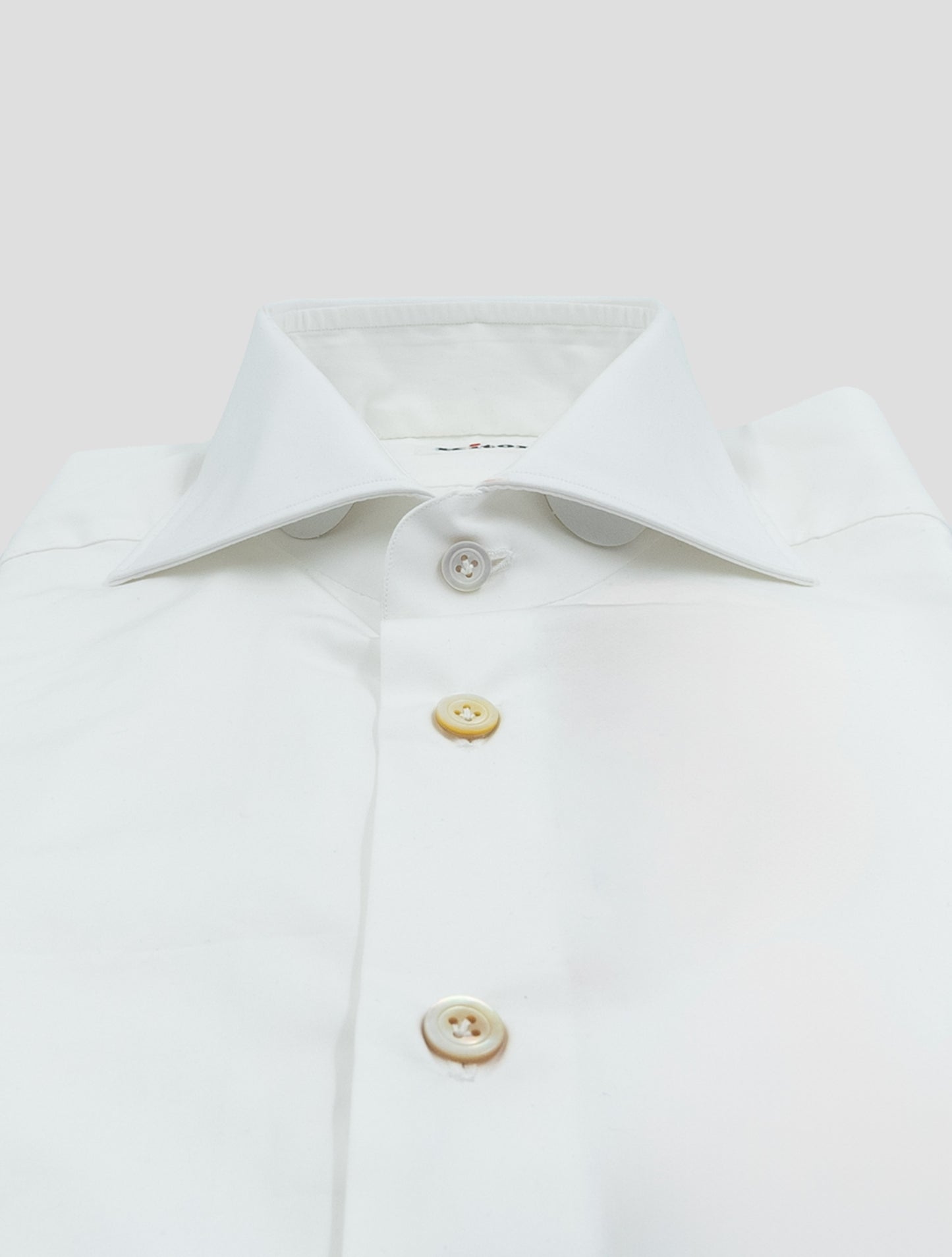 Kiton White Cotton Shirt
