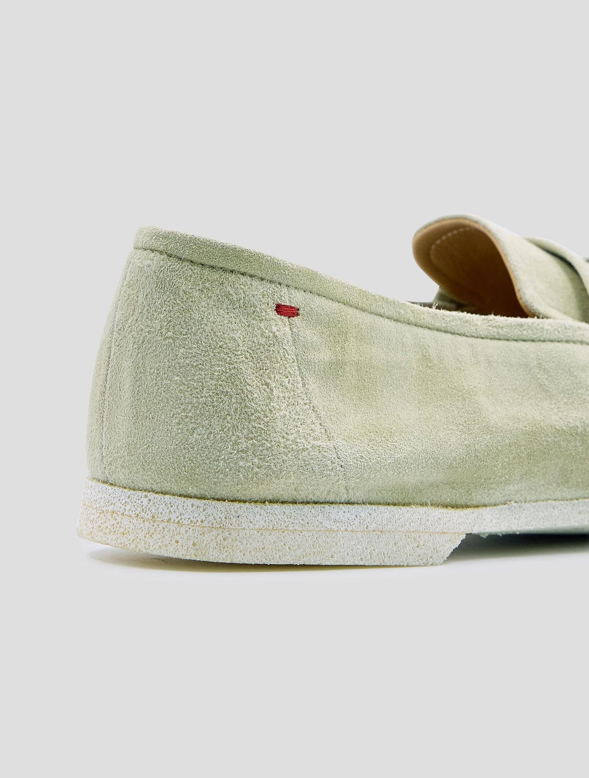 Kiton Beige Leather Suede Loafers