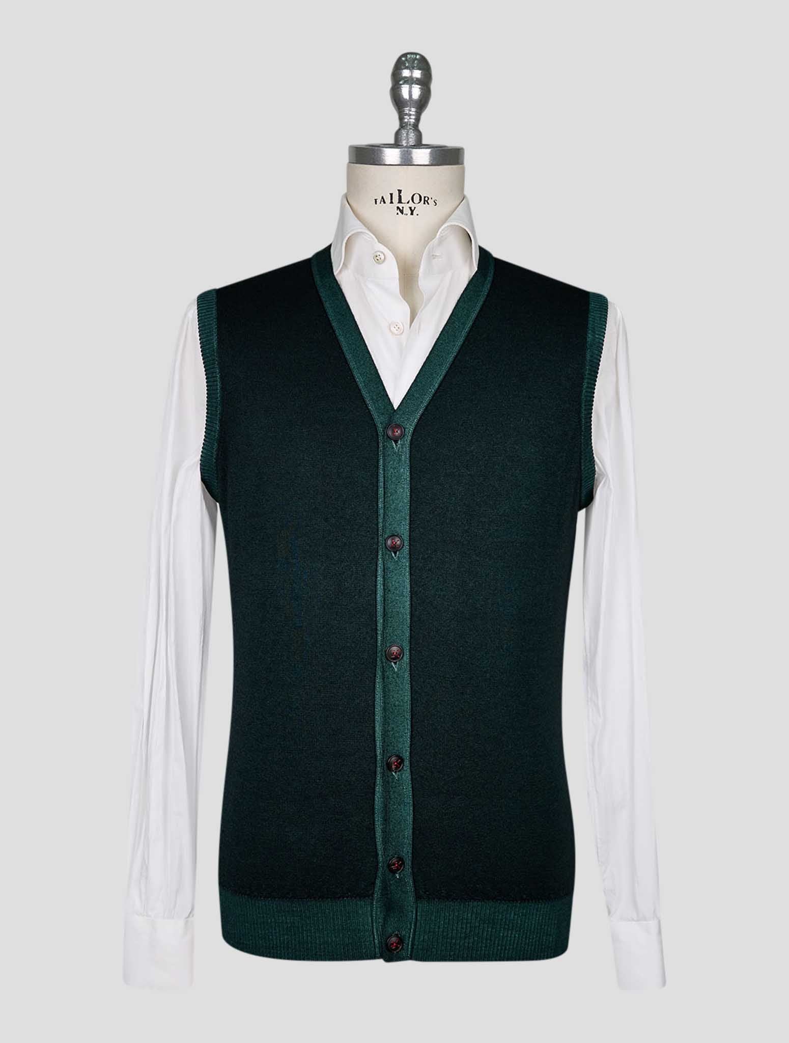 Kiton Gray White Cardigan