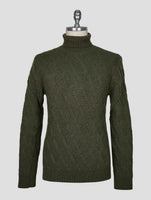Kiton Green Cashmere Sweater Turtleneck