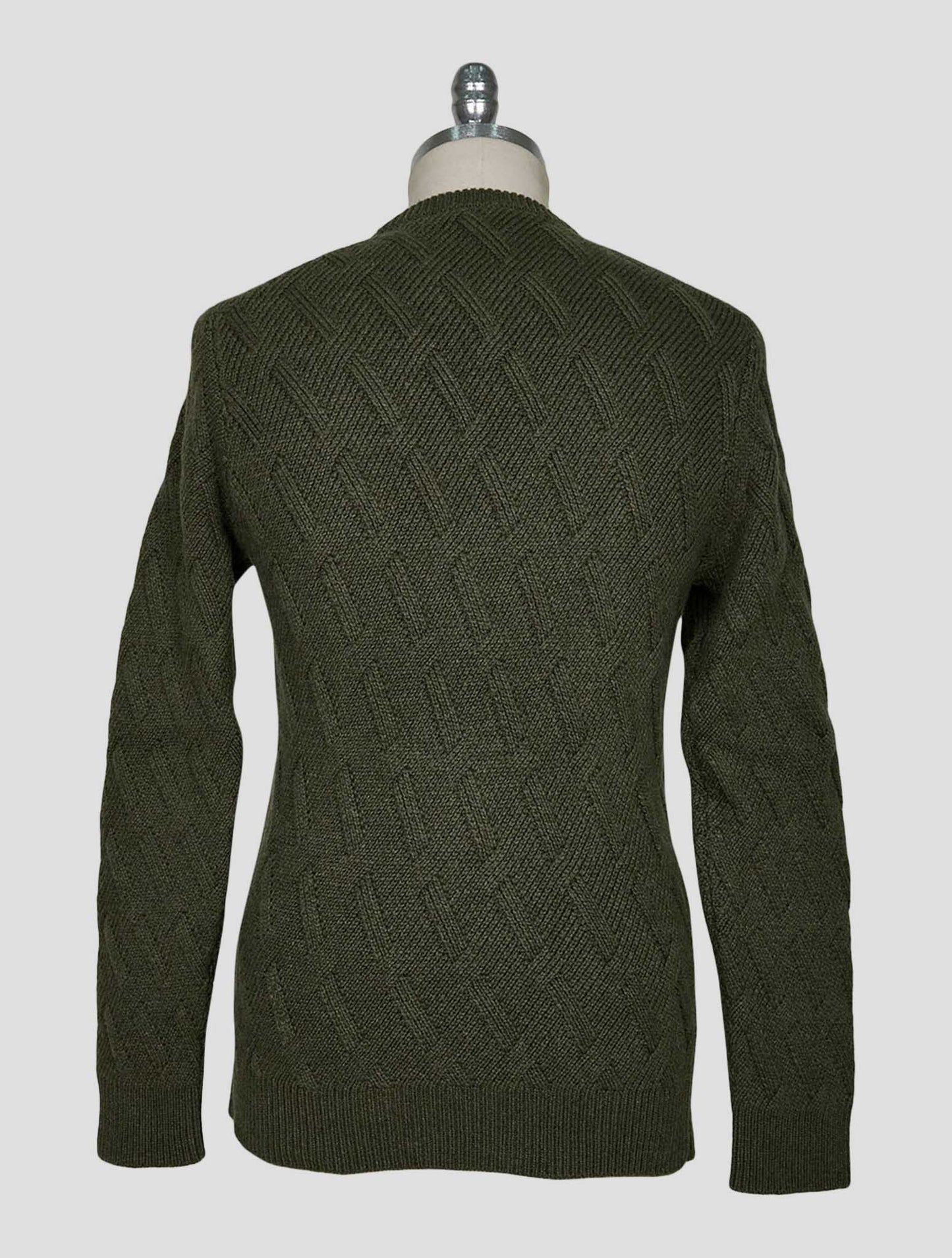 Kiton Green Cashmere Sweater Crewneck
