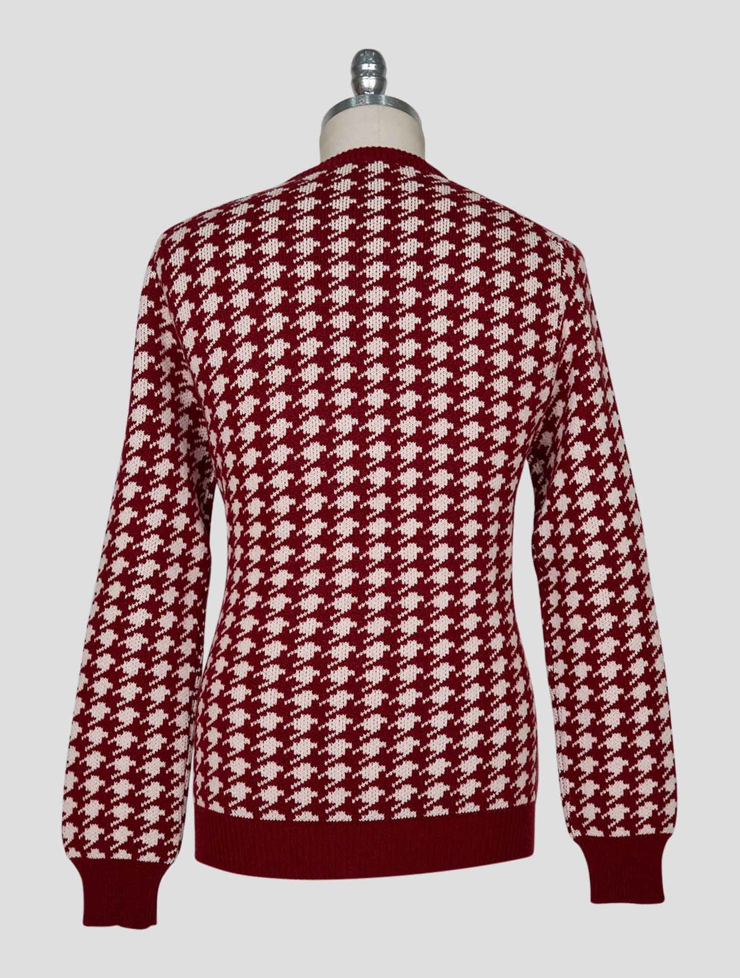 Kiton Red White Cashmere Sweater Crewneck