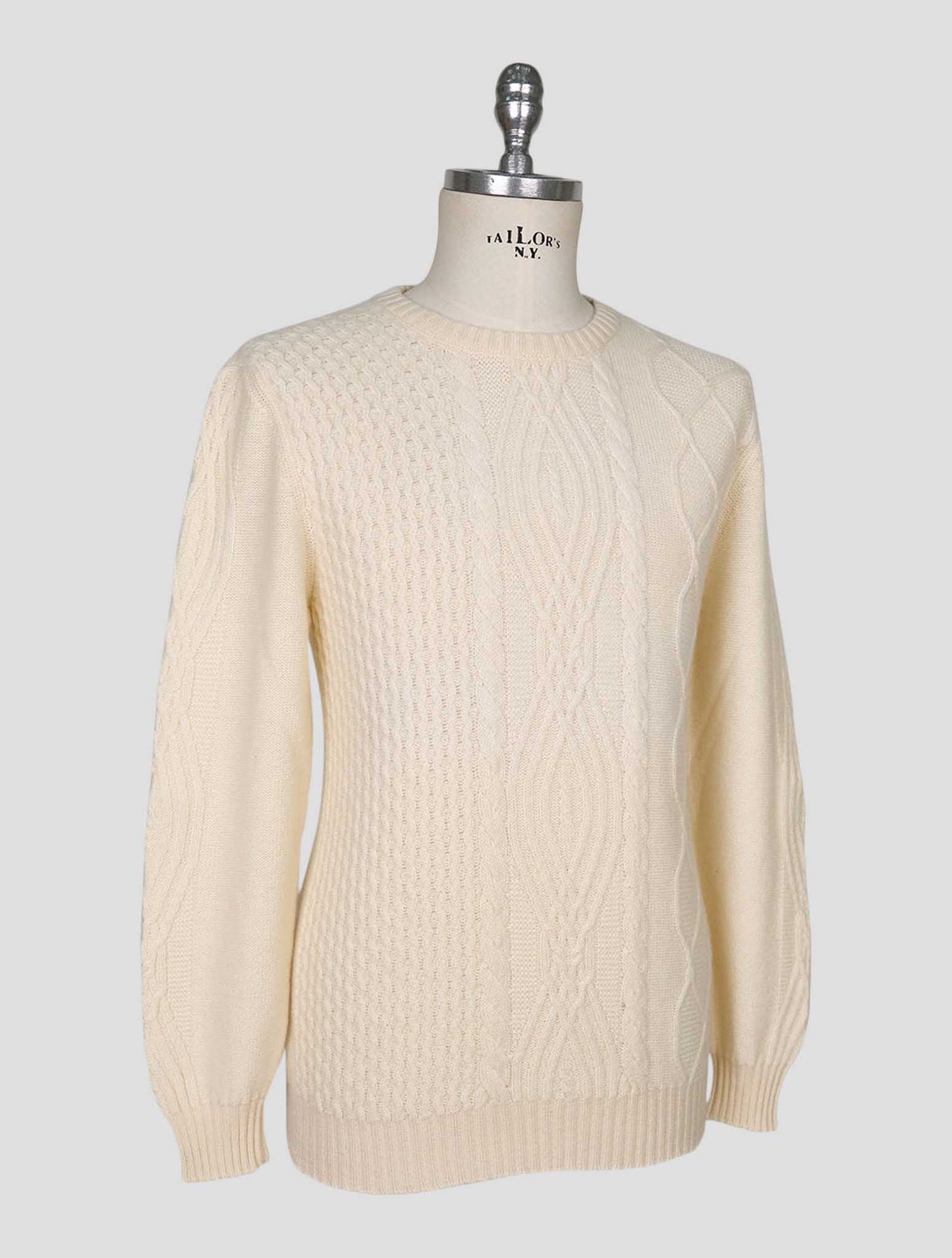 Kiton White Cashmere Sweater Turtleneck