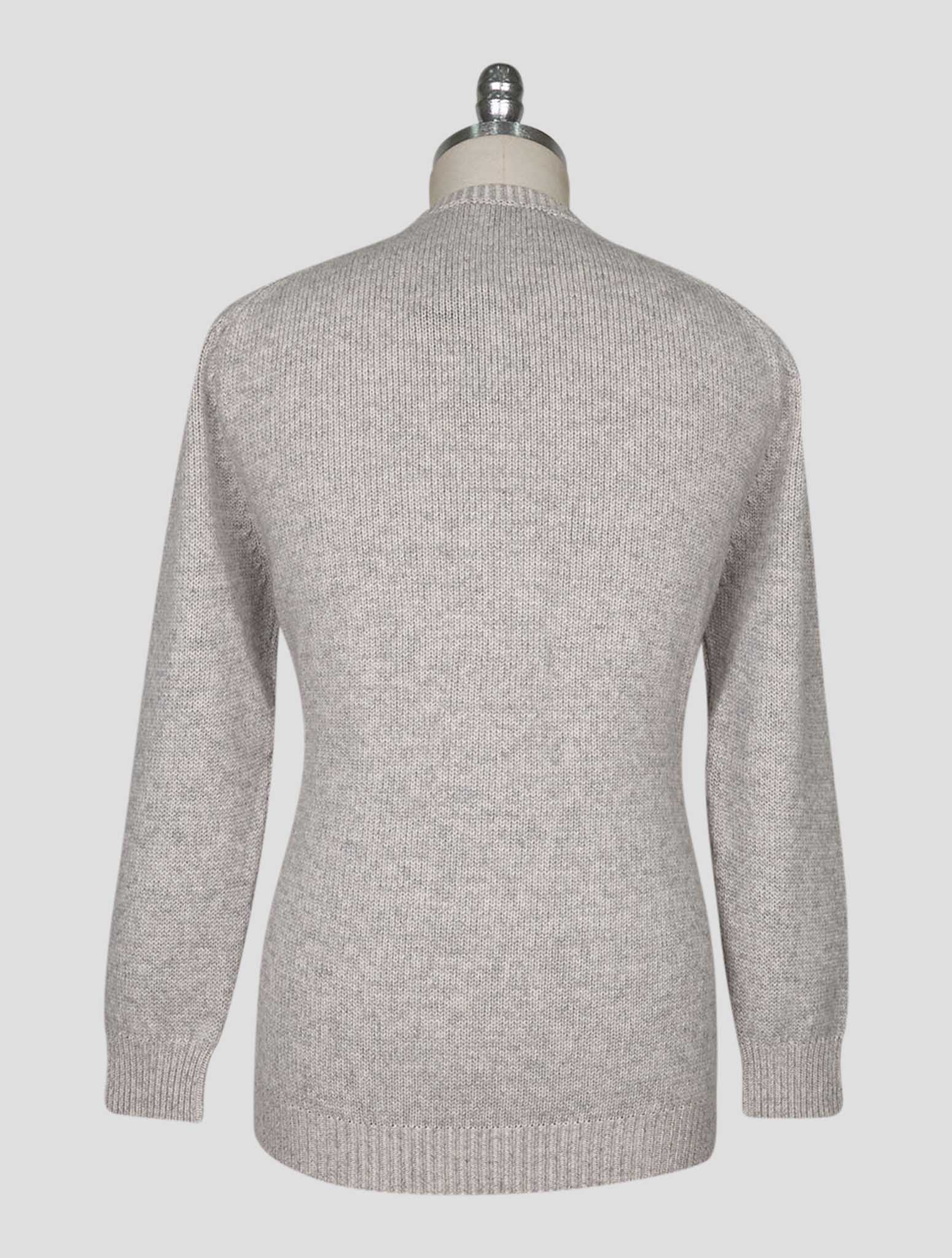 Kiton Gray Cashmere Sweater Crewneck