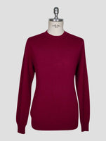 Kiton Red Cashmere Sweater Crewneck