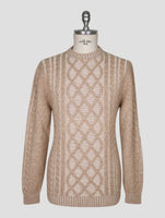 Kiton Beige Cashmere Sweater Crewneck