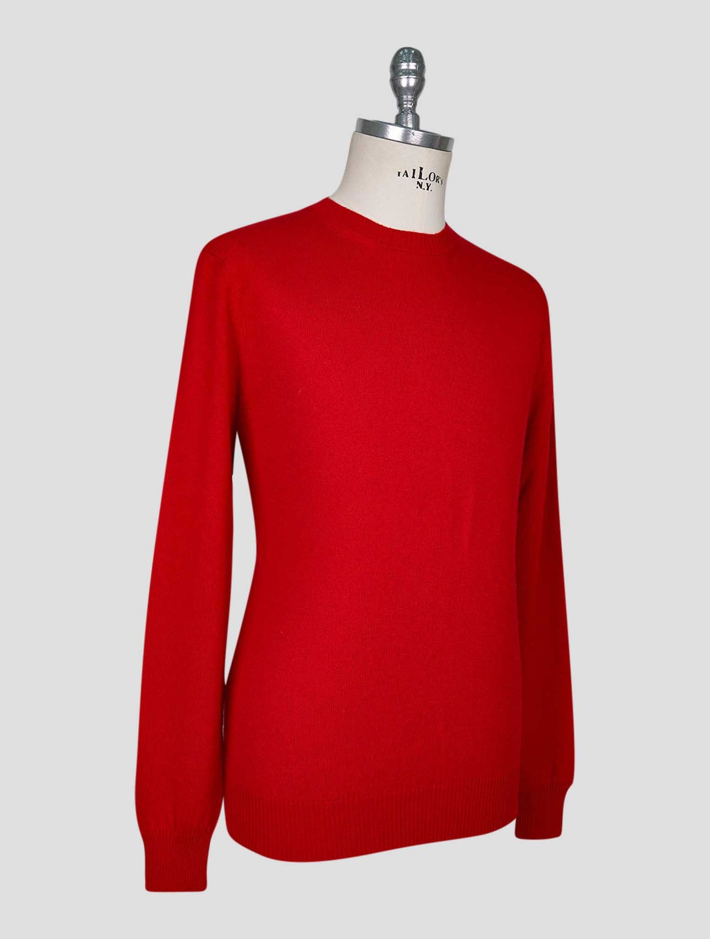 Kiton Red Cashmere Sweater Crewneck