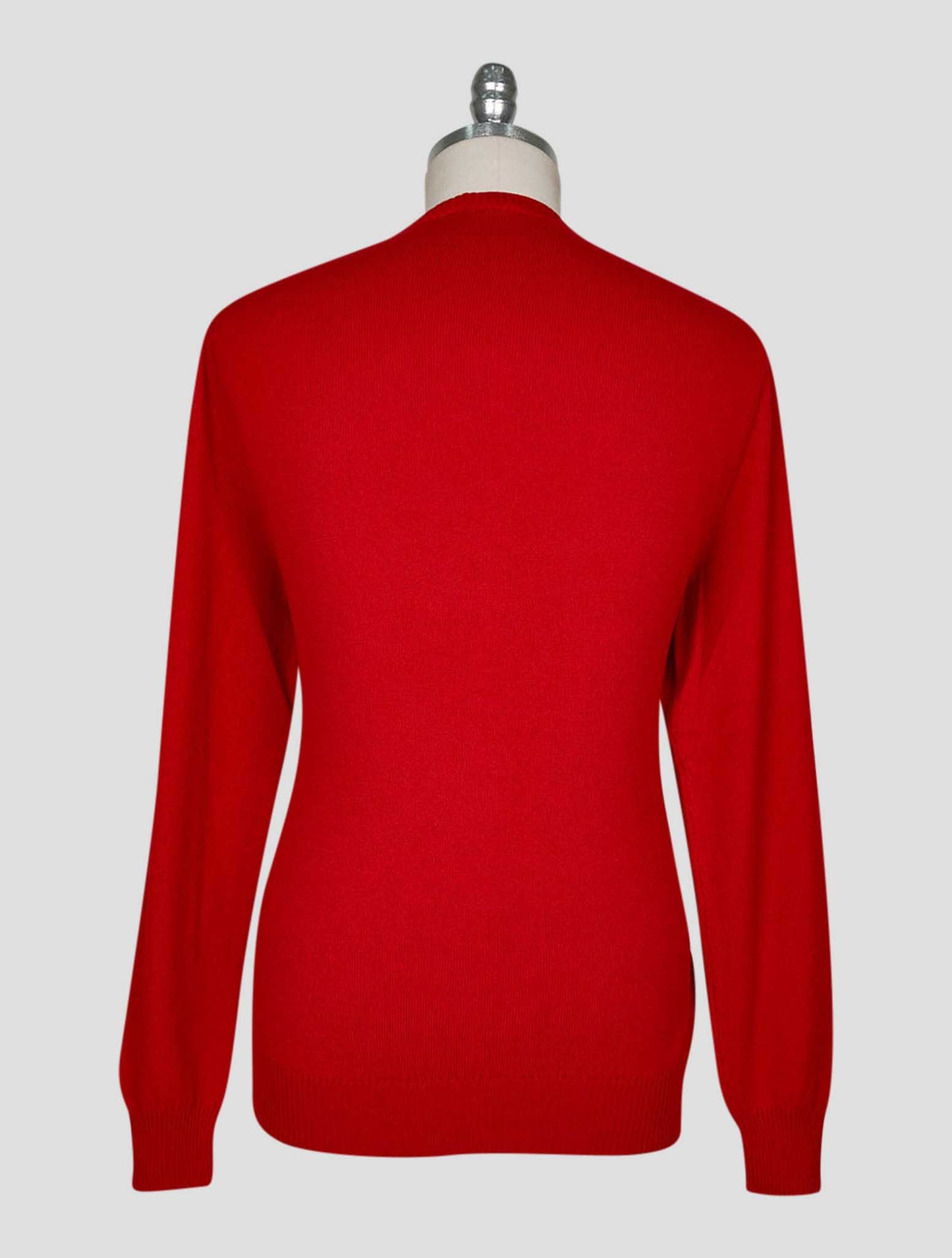 Kiton Red Cashmere Sweater Crewneck