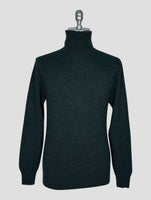 Kiton Green Cashmere Sweater Turtleneck