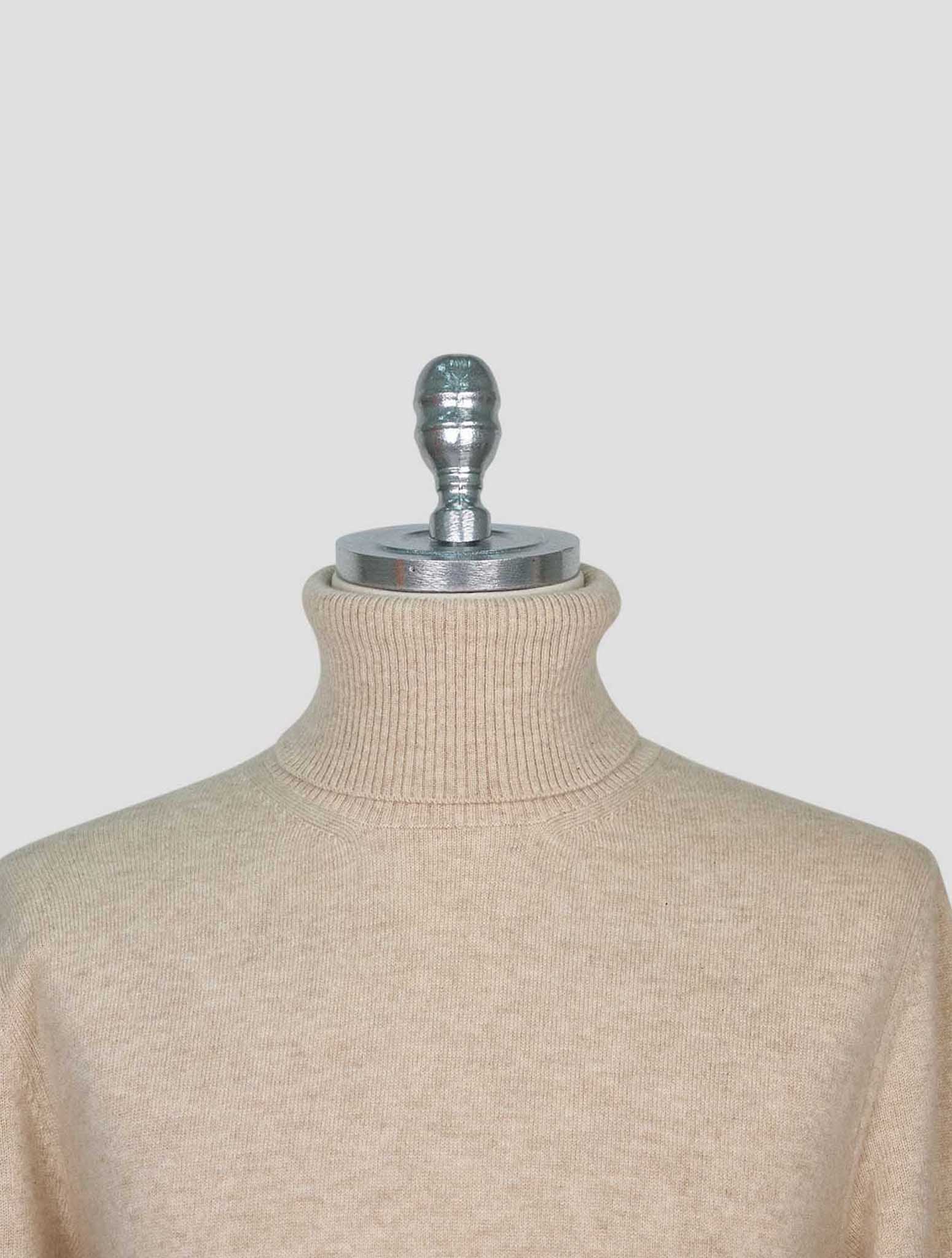 Kiton Beige Cashmere Sweater Turtleneck