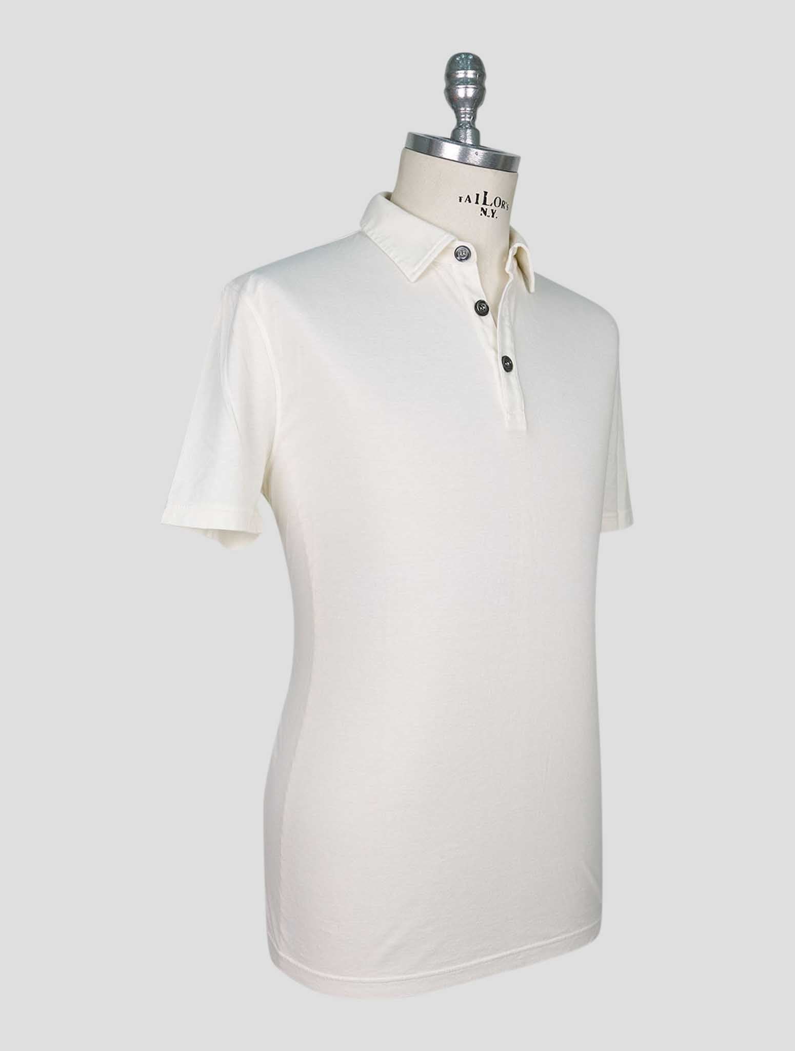 Kiton Beige Cotton Cashmere Sweater Polo