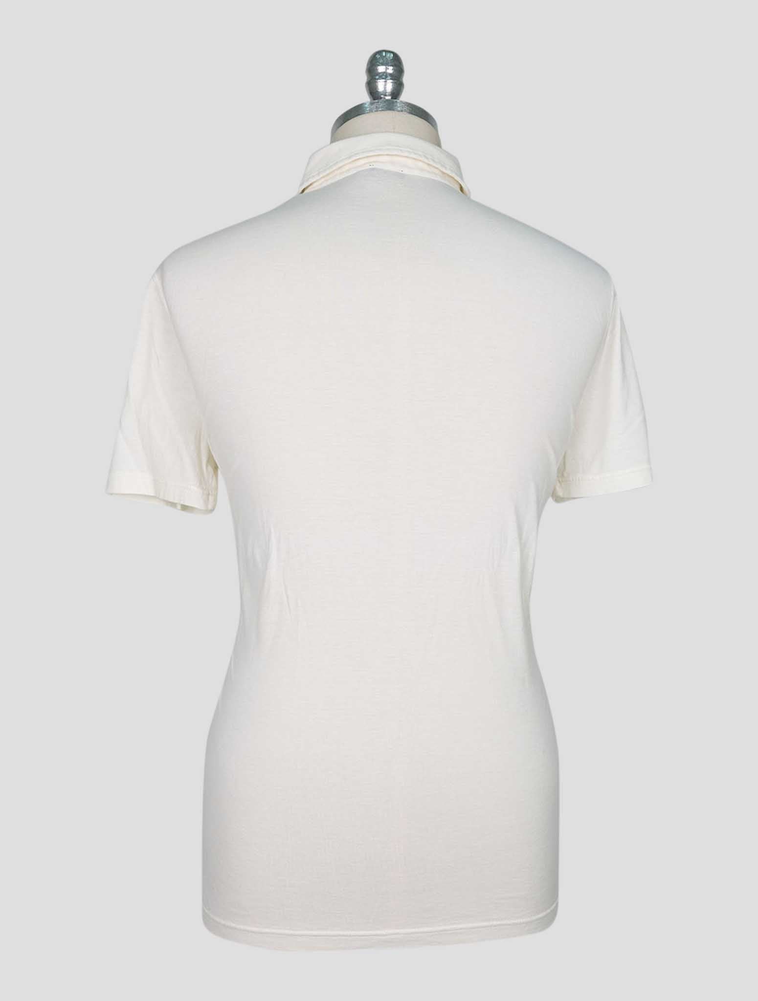 Kiton Beige Cotton Cashmere Sweater Polo