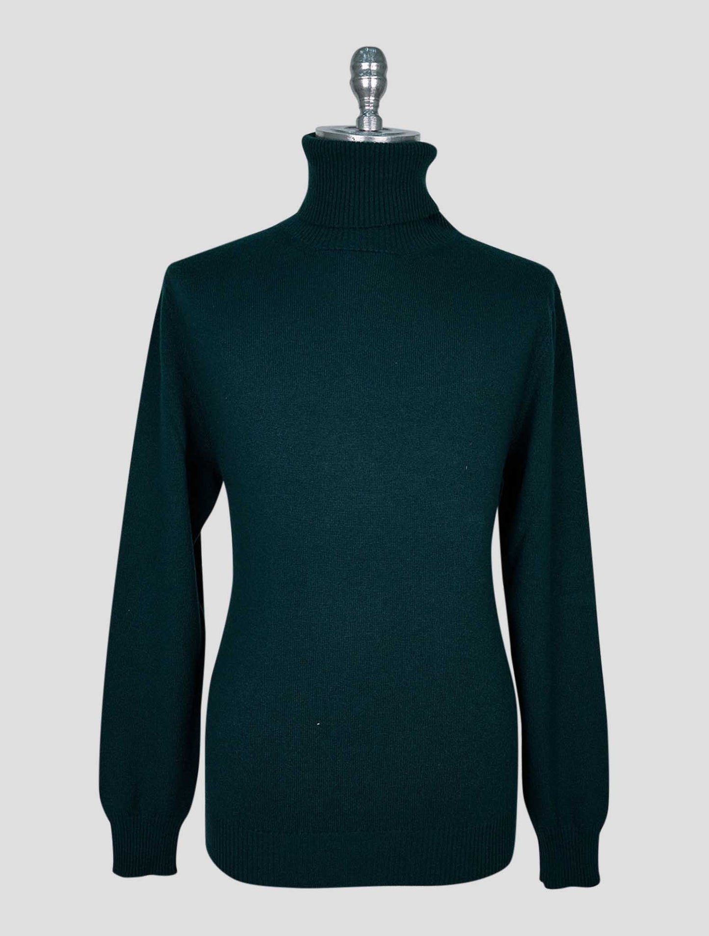 Kiton Green Cashmere Sweater Turtleneck