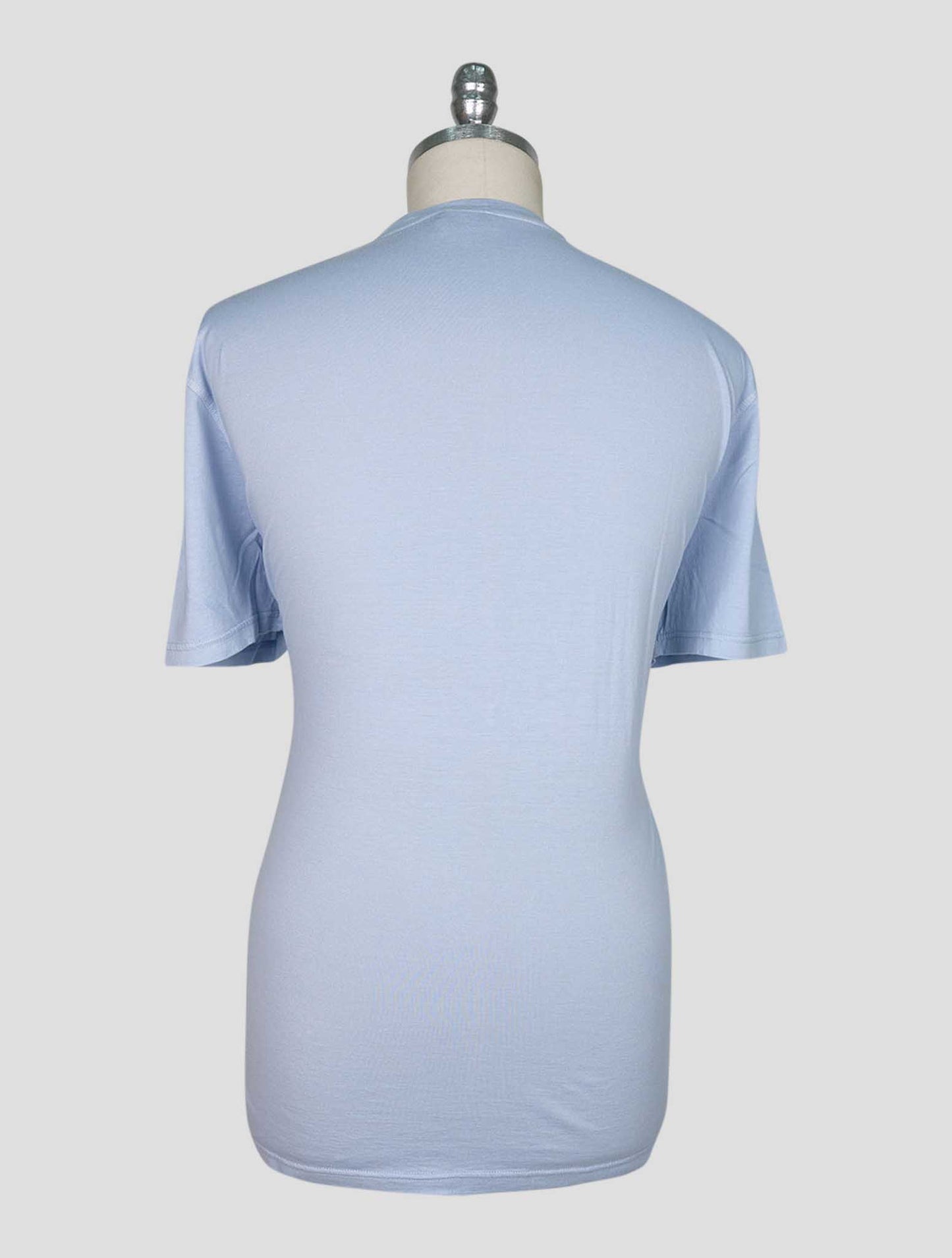 Kiton Light Blue Cotton Cashmere T-Shirt