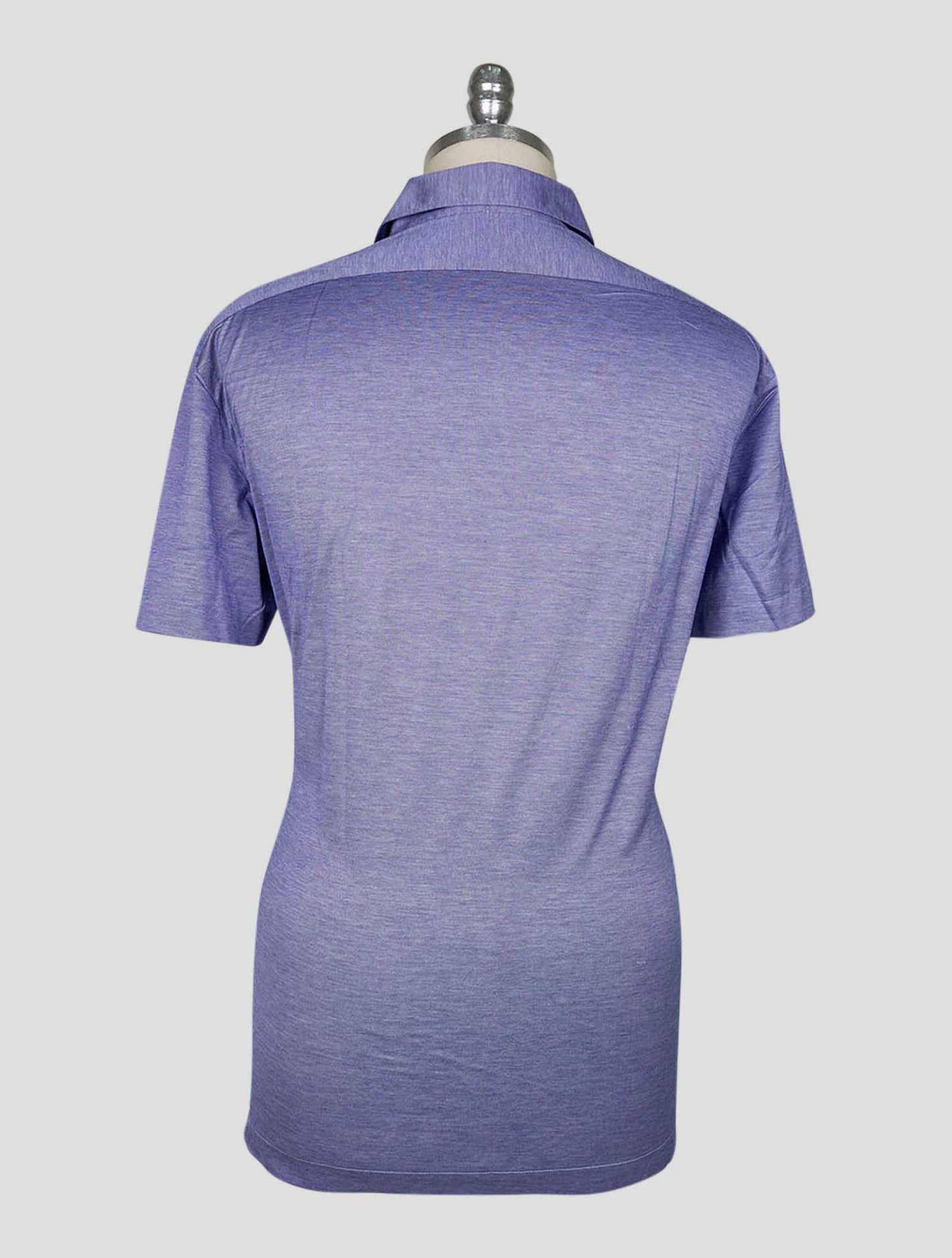 Kiton Blue Cotton Polo Positano