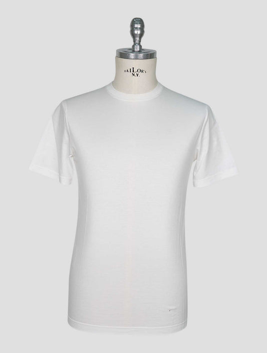Kiton White Cotton T-Shirt
