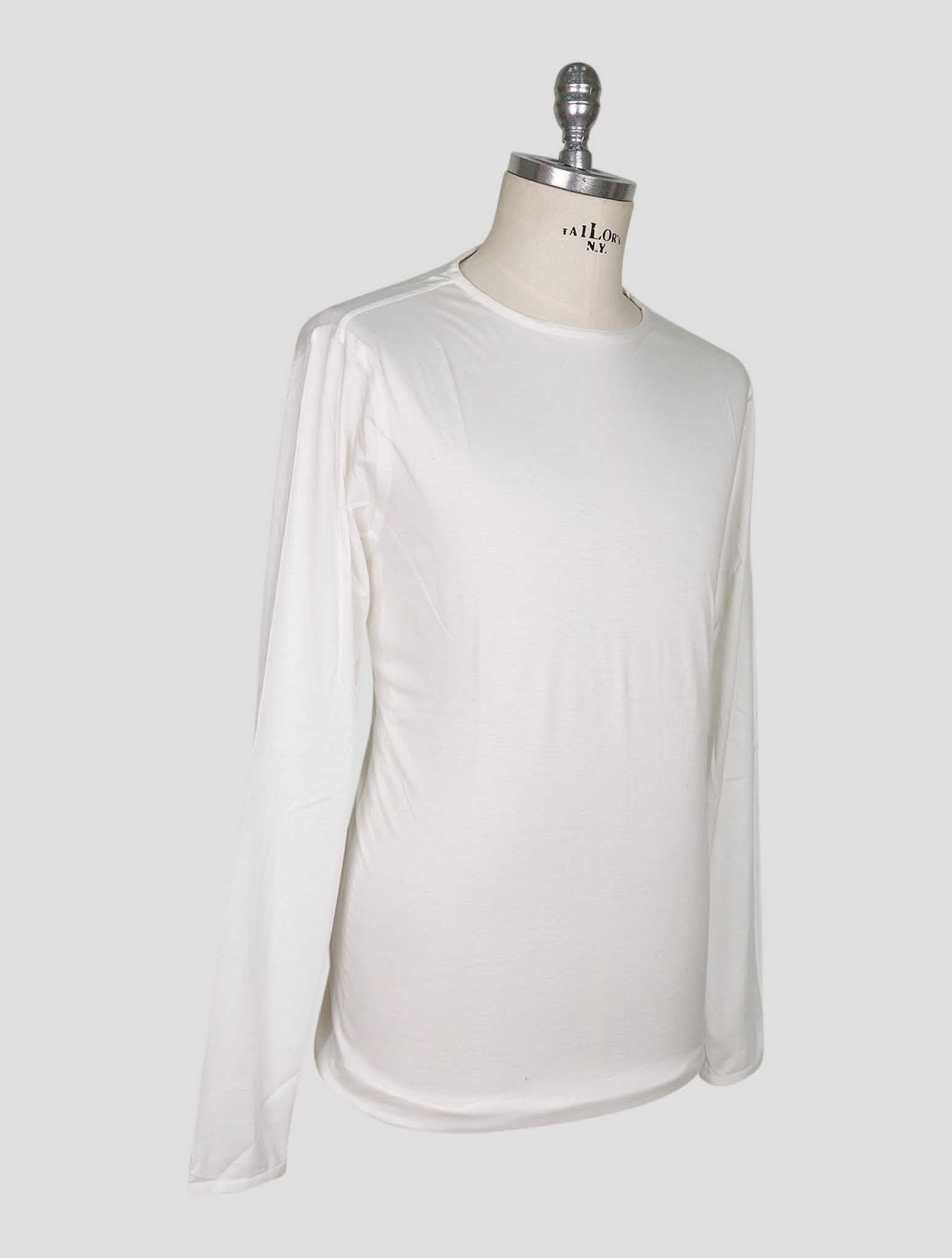 Kiton White Cotton Sweater Polo