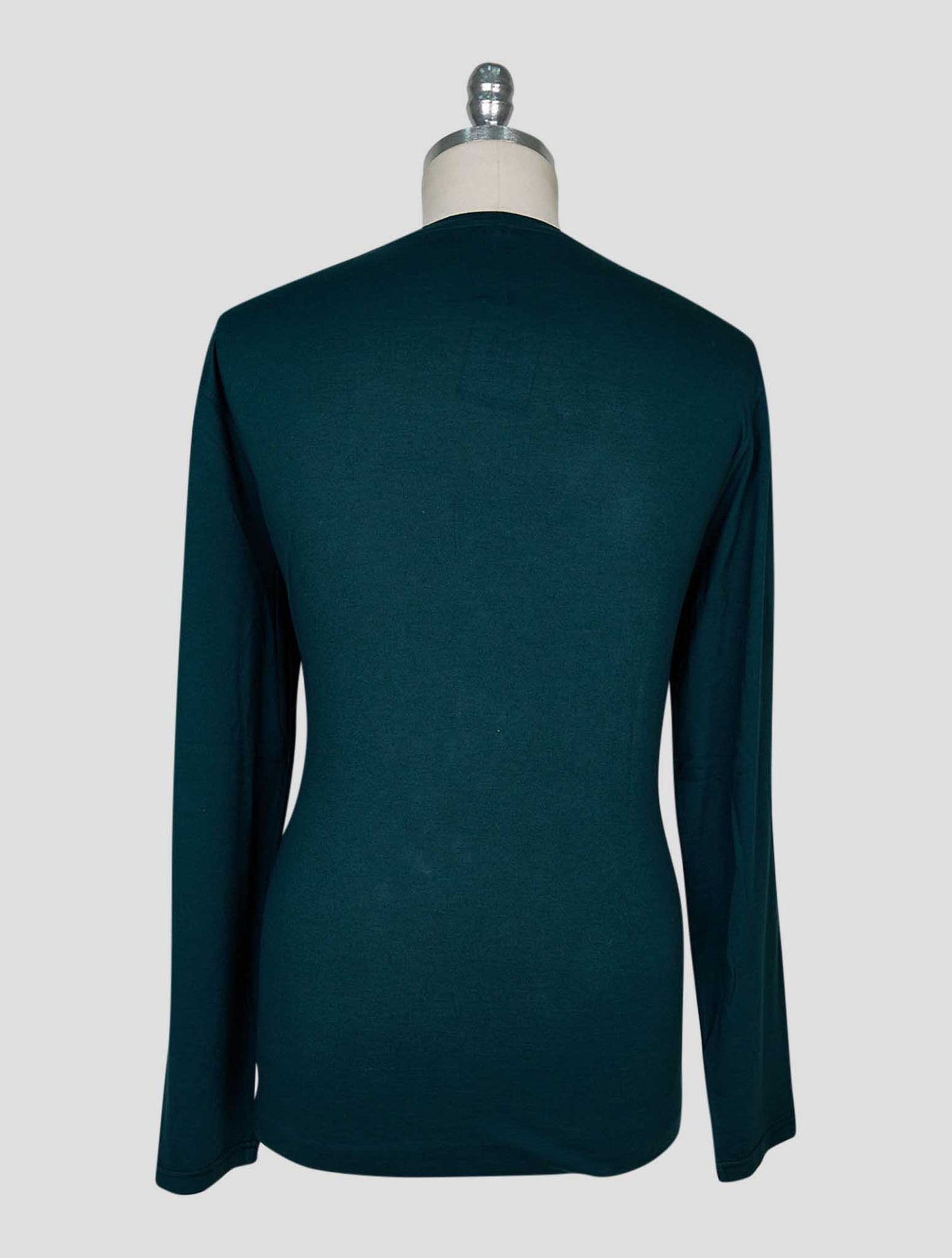 Kiton Green Cotton Cashmere T-Shirt Long Sleeve